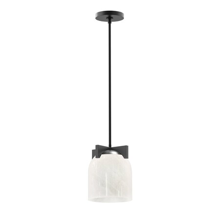 Maxim Lighting Scoop 1-Light Pendant/Flush Mount, Black 21230MRBK